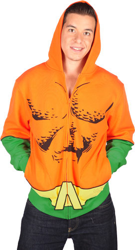 Aquaman Costume Hoodie with model