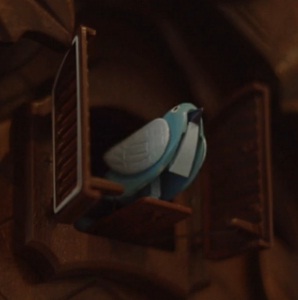 twitter bird cuckoo clock design