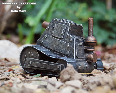 Steampunk miniature tank2