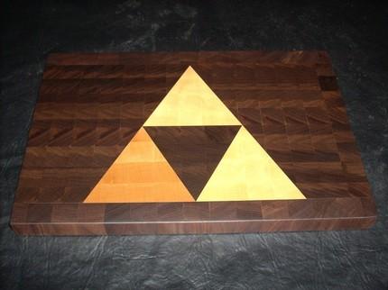 Zelda-Inspired Triforce Cutting Board (2)