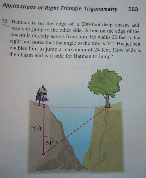batman math right angle trigonometry
