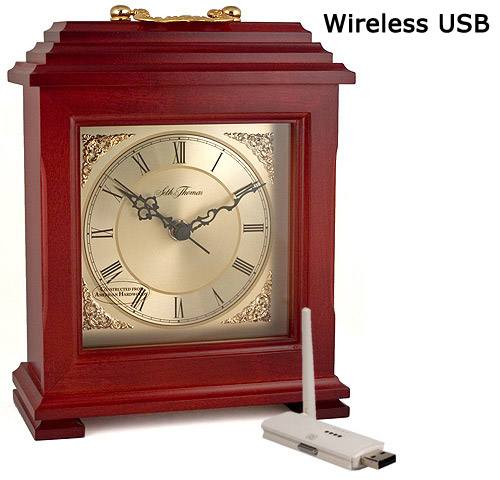 Color Wireless Mantel Clock Camera-USB
