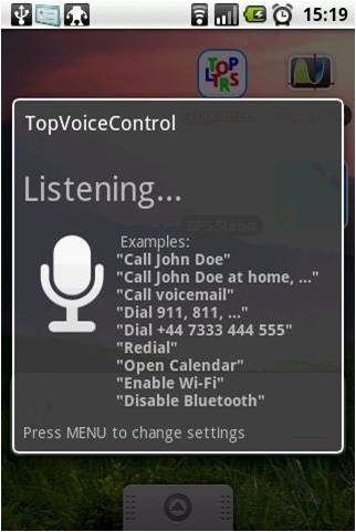 TopVoiceControl voice recognition android app