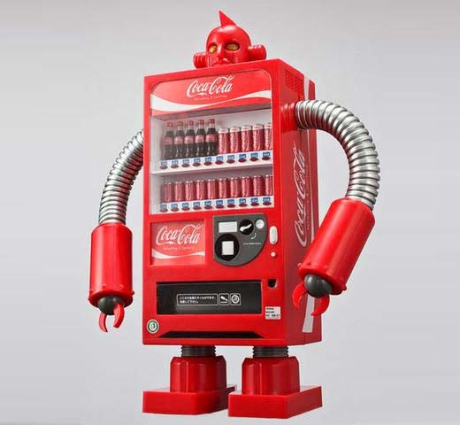 coca cola robot vending machine image