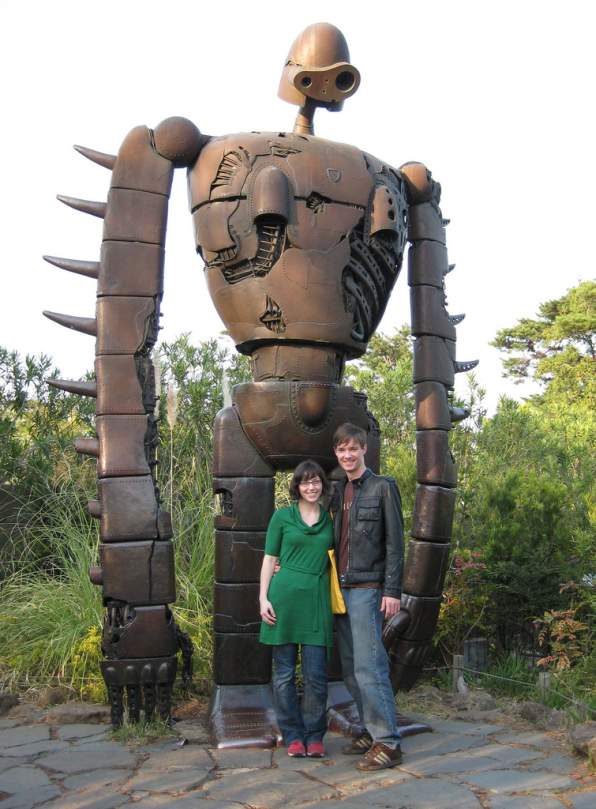 giant robot statue ghibli image