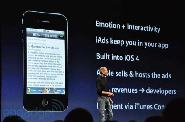 iPhone 4 with iAd