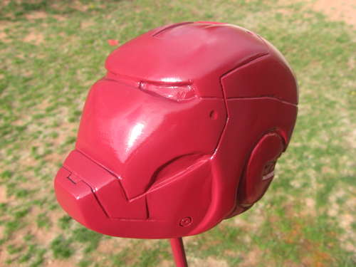 iron man carved helmet art 3
