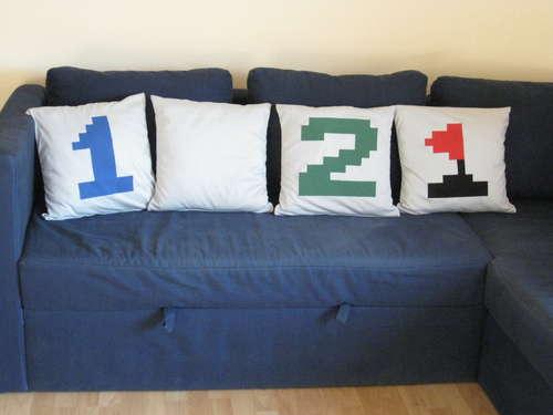 minesweeper pillow design image