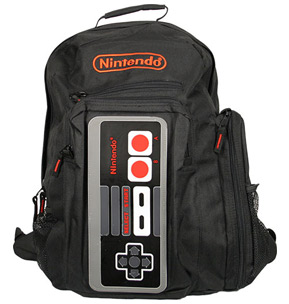 nes controller backpack geek theme
