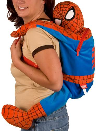 spiderman backpack geek theme