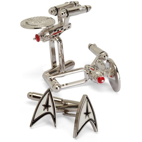 starship enterprise cufflinks set image