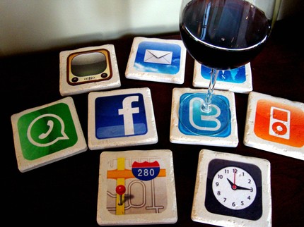 Amazing Set of Nine iPhone Apps Coasters  3