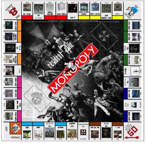 monopoly board game resident evil edition