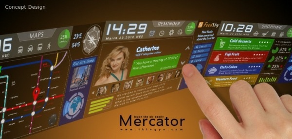 Touch The Air With The Mercator Cellphone Concept