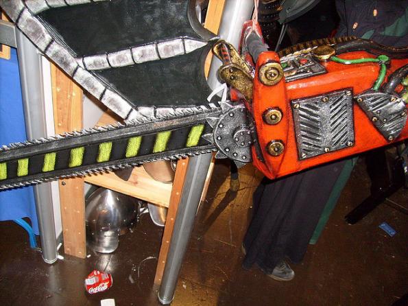 chainsaw design latex and rubber image