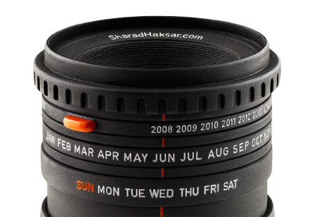 creative calendar design camera lens image