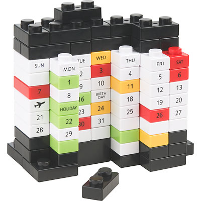 creative calendar design lego bricks image 1