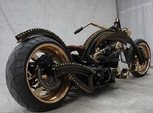 harley davidson steampunk motorcycle mod design 2