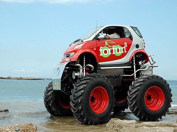 smart car monster truck design image