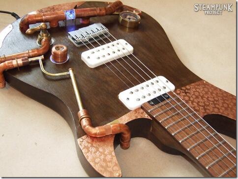steampunk guitar mod design 1