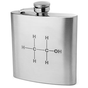 Ethanol Molecule Flask Drink