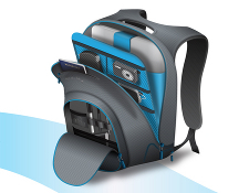 Trek Support Electric Backpack Compartments