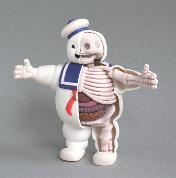 ghostbusters stay puft marshmallow man anatomy design