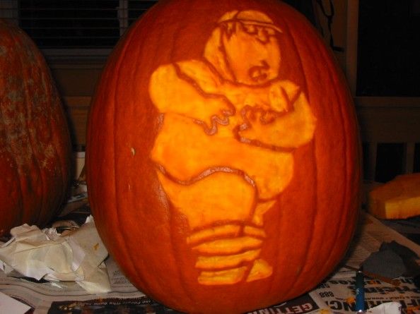 pumpkin carvings family guy chris griffin 1