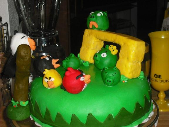 angry birds game collection cake design 4