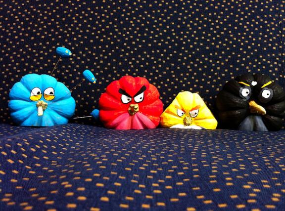 angry birds game collection halloween pumpkin carvings 5