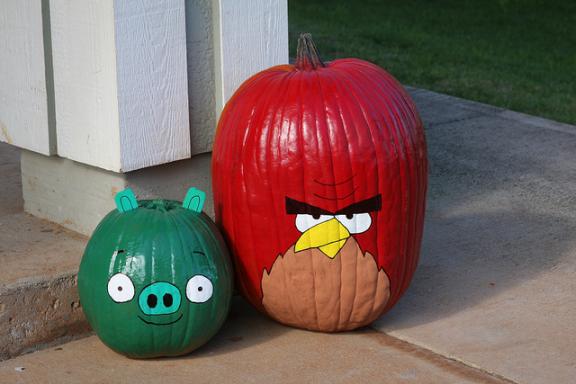angry birds game collection halloween pumpkin carvings 6