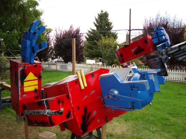 optimus prime transformers statue halloween 2010