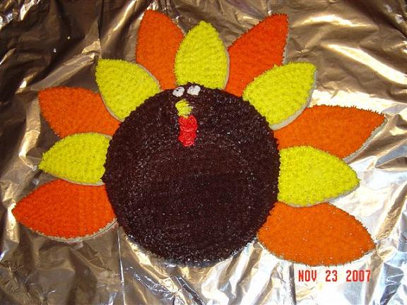 thanksgiving turkey cake design 1