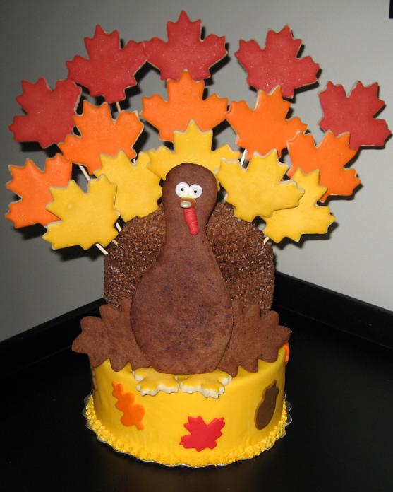 thanksgiving turkey themed cakes 2